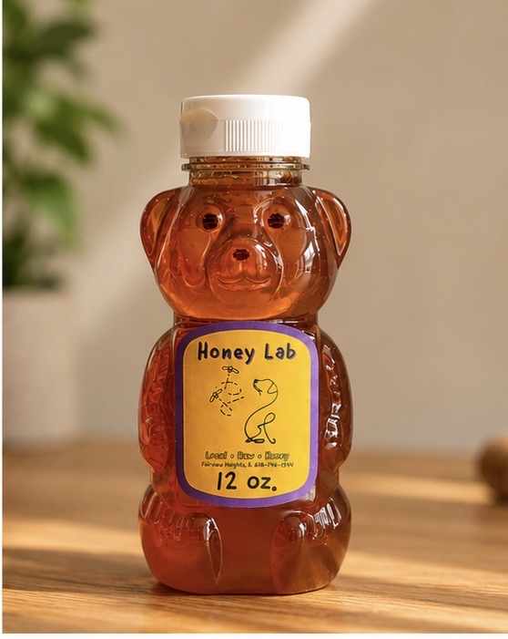 Clover raw honey jar
