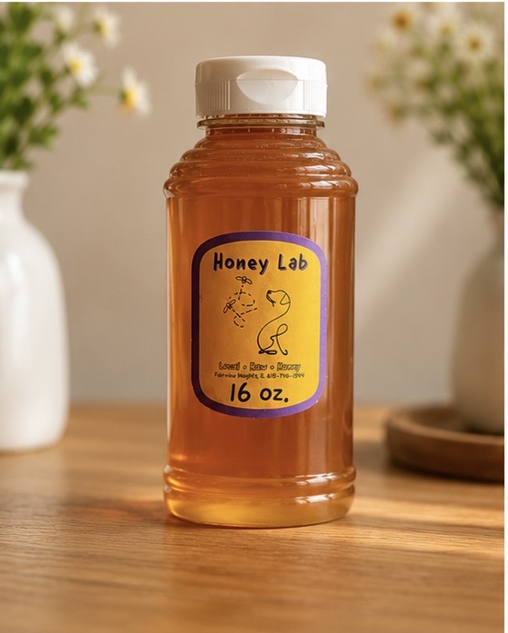 Orange Blossom raw honey jar