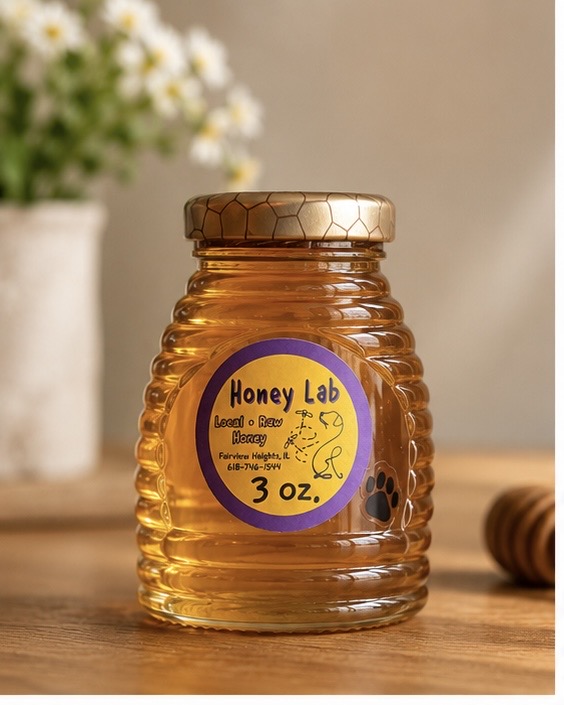 Wildflower raw honey jar